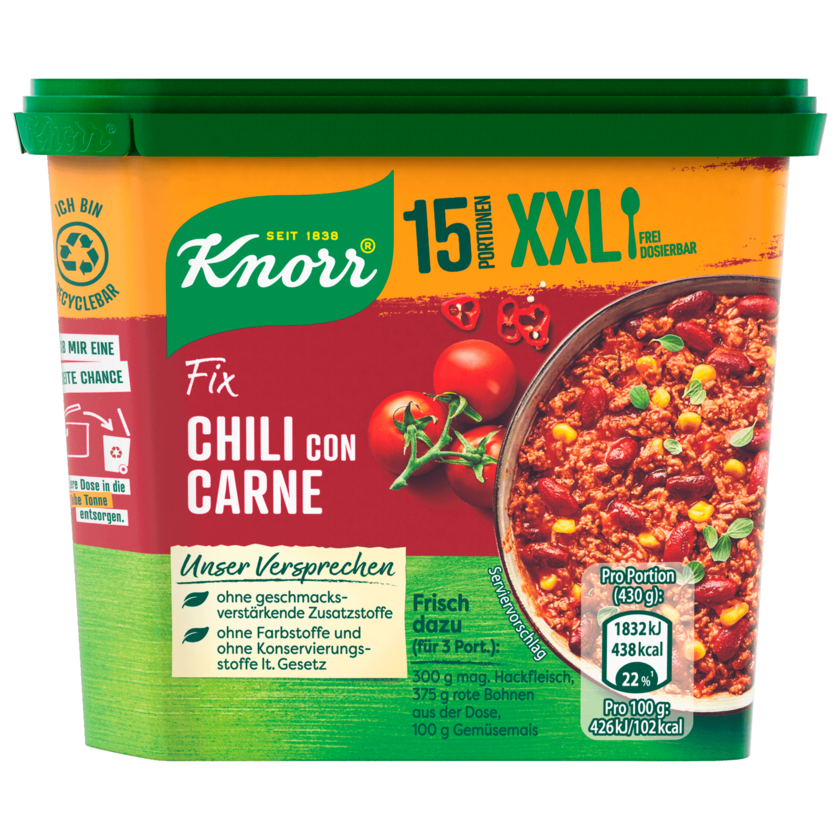 Knorr Fix XXL Chili Con Carne 250g